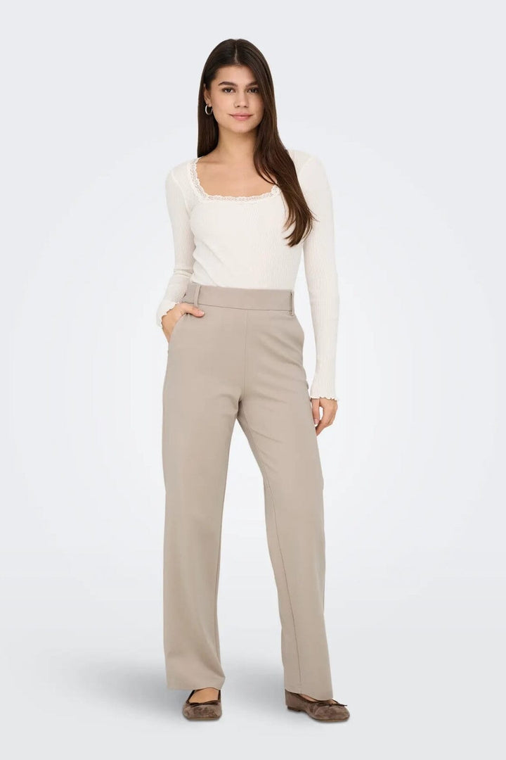 Only - Onlpoptrash Life Straight - 4762102 Pure Cashmere
