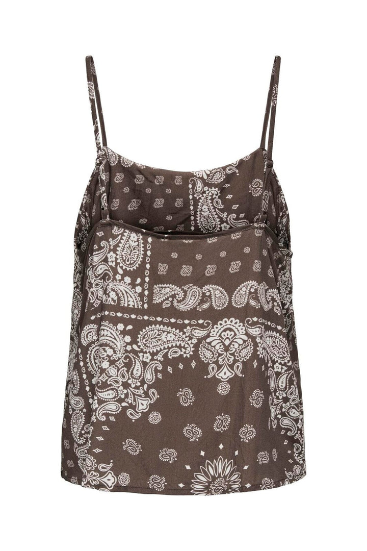 Only - Onlramse Ambel Strap Band Top - 5016290 Chocolate Martini Brown Bandana