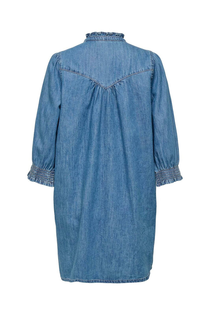 Only - Onlraya 3/4 Dress Akm - 4902960 Medium Blue Denim
