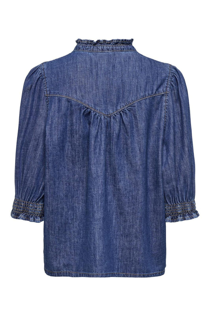 Only - Onlraya 3/4 Shirt Akm - 4888019 Dark Blue Denim