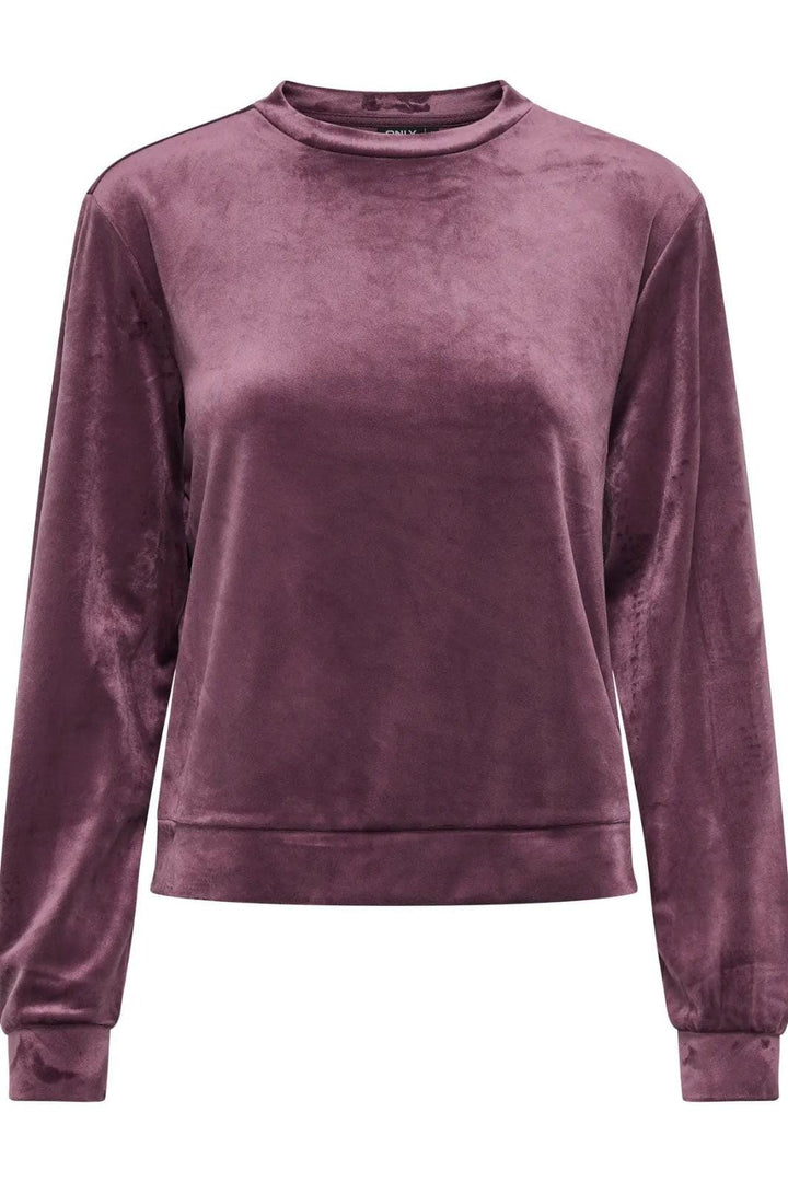 Only - Onlrebel L/S Roundneck Swt - 4870308 Winetasting Sweatshirts 