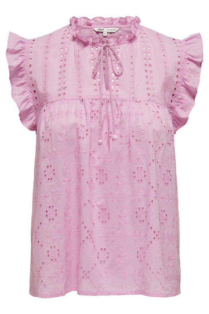 Only - Onlreva Life S/L Emb Top 15218460 - 4494629 - Bonbon