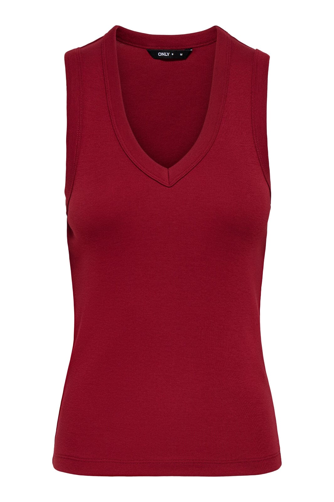 Only - Onlrina V-Neck Tank Top S/L - 5255758 Winery Toppe 
