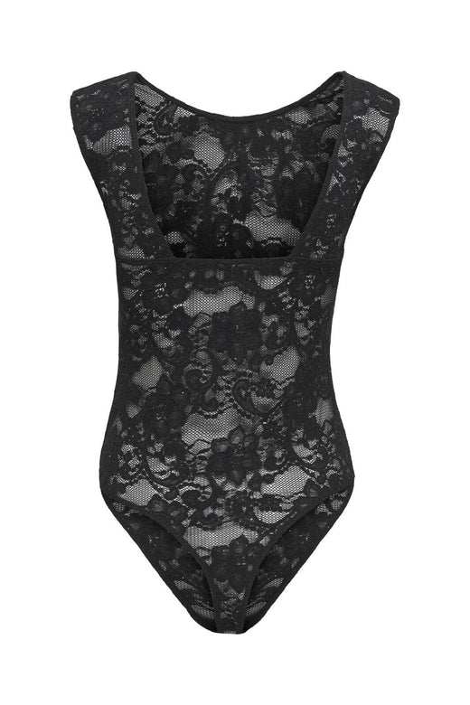 Only - Onlsafina Glitter Lace Body Acc - 4863376 Black