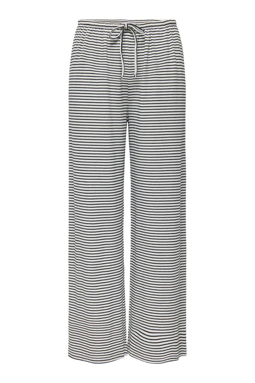 Only - Onlsaga Loose Pant - 4887145 Cloud Dancer Black Bukser 