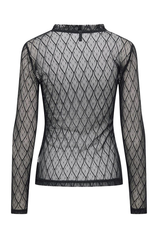 Only - Onlsalina L/S Lace Top - 4805080 Black