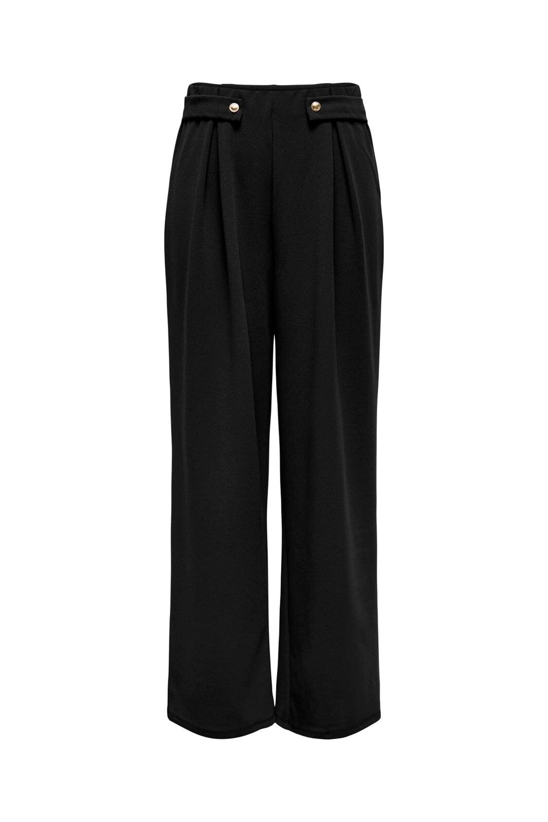 Only - Onlsania Button Wide Pant Cc - 4980384 Black
