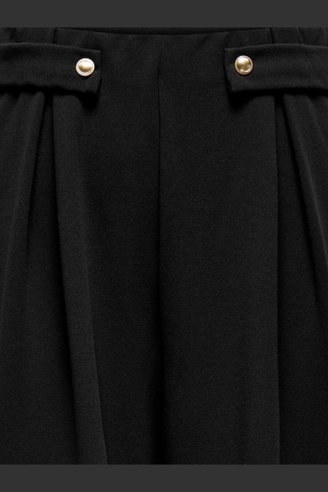 Only - Onlsania Button Wide Pant Cc - 4980384 Black