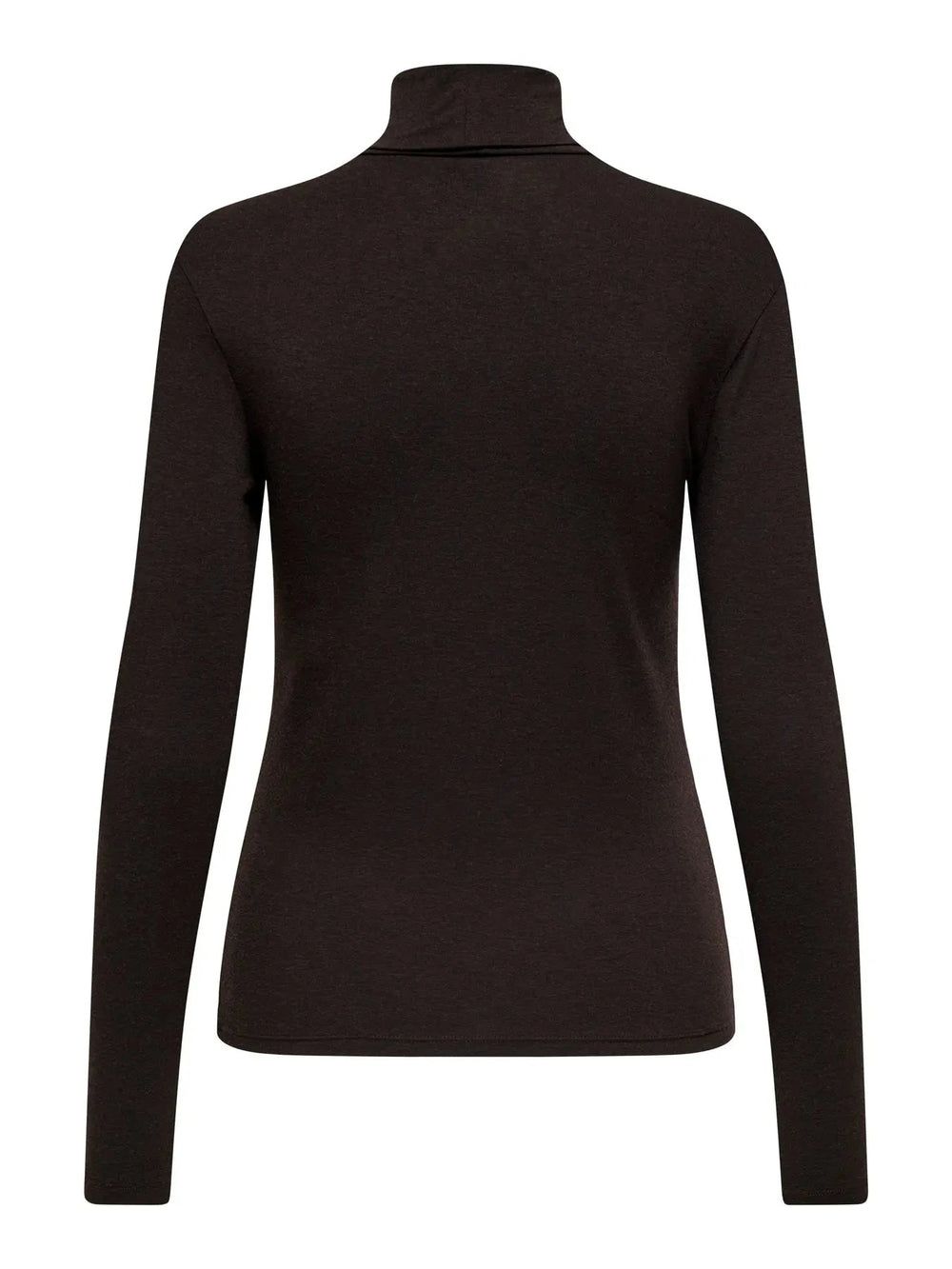 Only - Onlsia L/S Roll Neck Top Box - 4928790 Cabernet Melange Toppe 