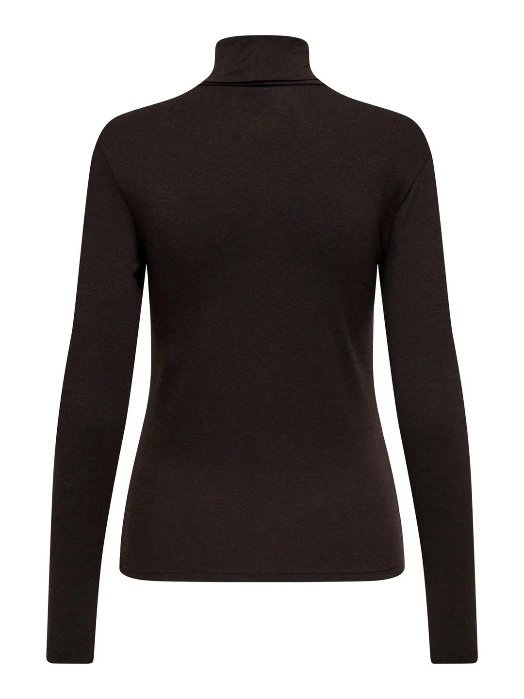 Only - Onlsia L/S Roll Neck Top Box - 4928790 Cabernet Melange Toppe 