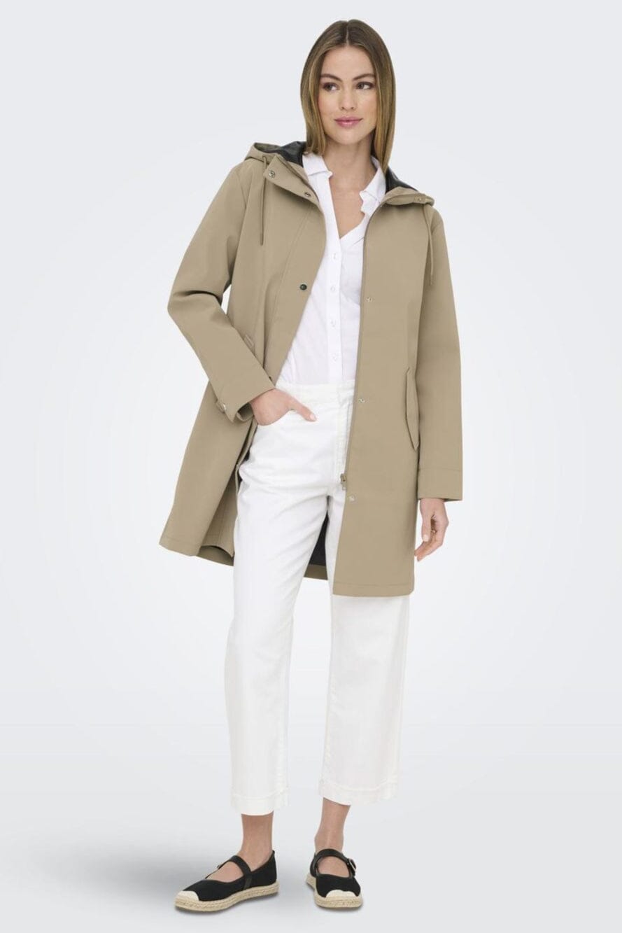 Only - Onlsia Raincoat - 4887233 Silver Mink