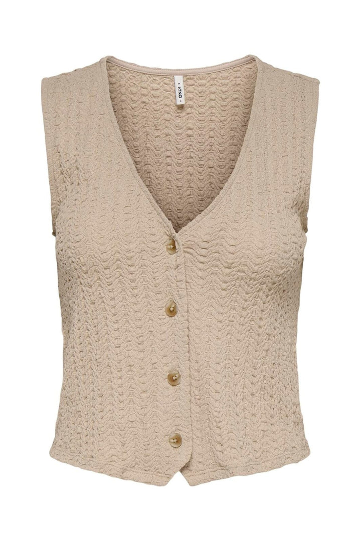 Only - Onlsif V-Neck Vest - 5029890 Humus
