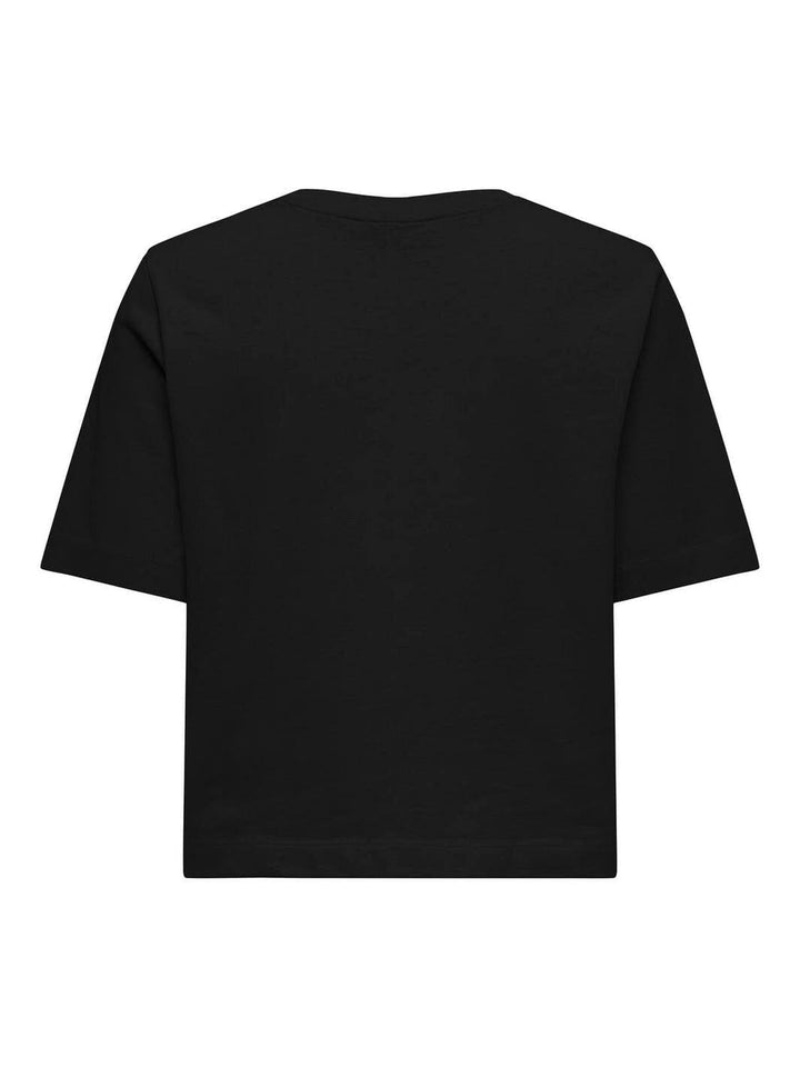 Only - Onlsilvina S/S Top Swt - 4569716 Black