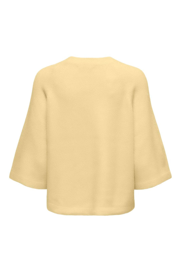 Only - Onlsimoni 3/4 Pullover Knt - 4988256 Mellow Yellow Melange
