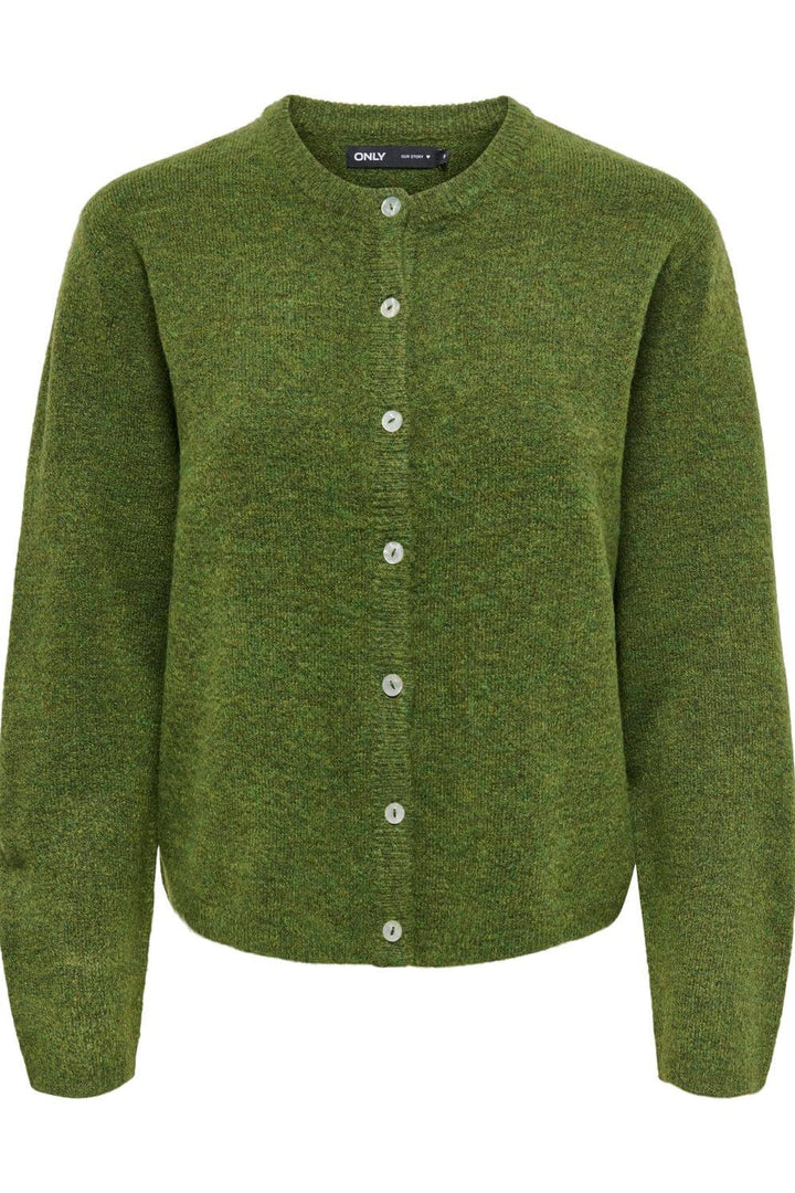 Only - Onlsimoni L/S O-Neck Cardigan Knt - 5112879 Forest Night Melange Cardigans 