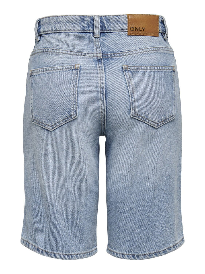 Only - Onlsonny hw wide dnm shorts - Light Blue Denim Shorts 