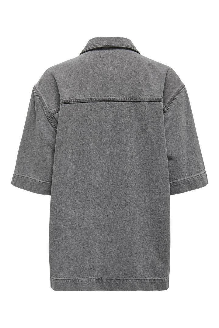 Only - Onlsophie Oversize S/S Shirt - 4655076 Medium Grey Denim