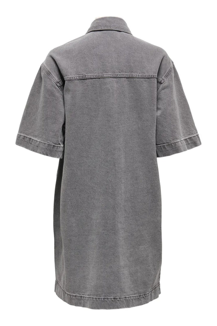 Only - Onlsophie S/S Oversize Dress Sik 15327766 - 4730992 - Medium Grey Denim