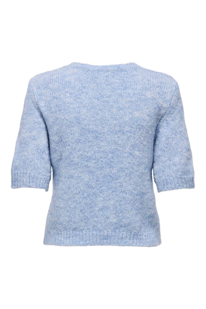 Only - Onlstarla Ss O-Neck Cc Knt - 4996442 Grapemist Melange