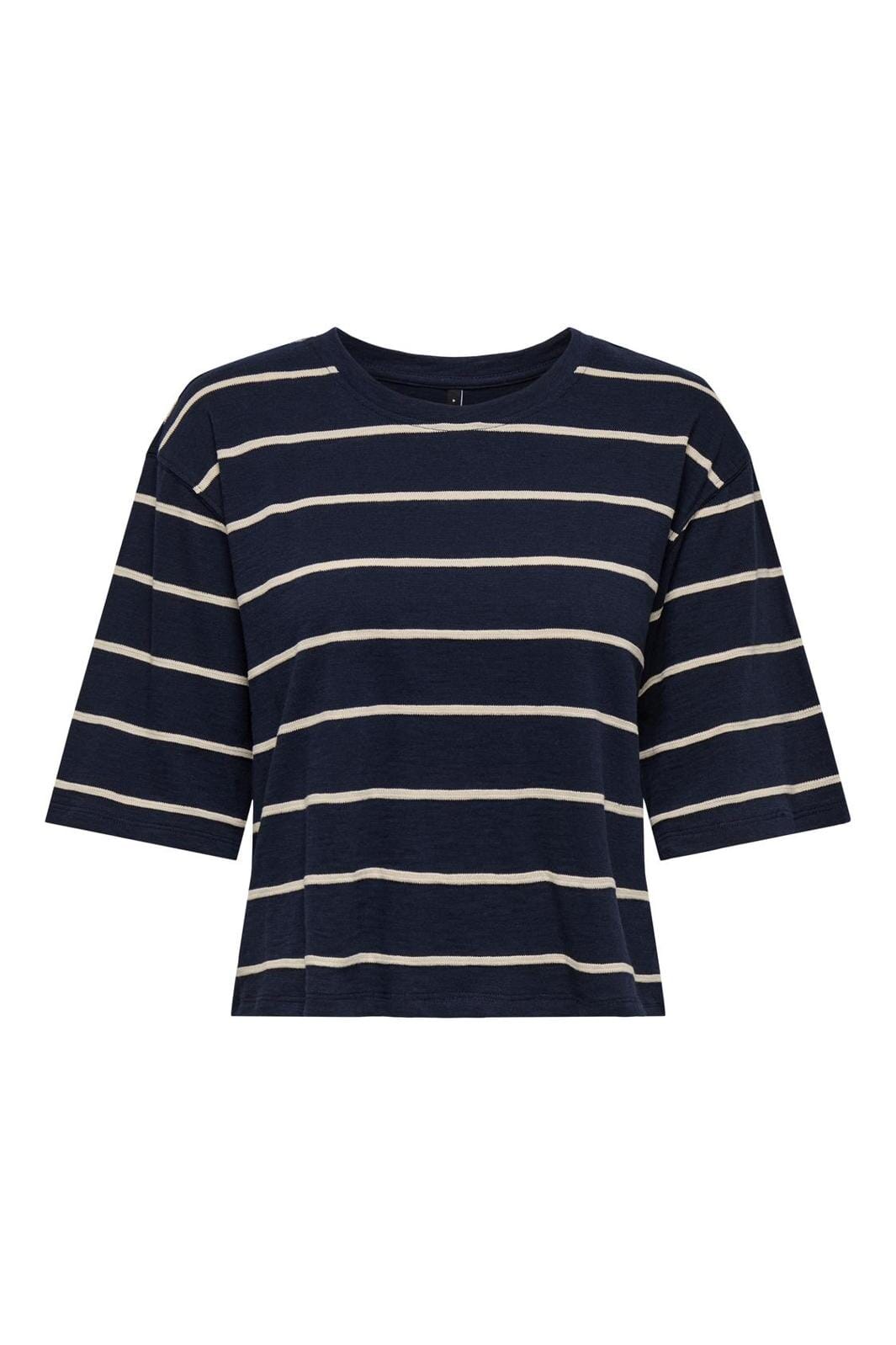 Only - Onlsummer S/S Boxy Top - 4749825 Navy Blazer Pumice Stone