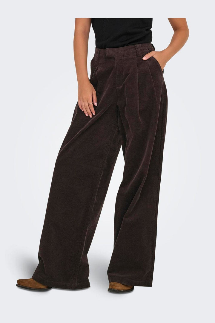 Only - Onlsvea-Nessa Cord Wide Pant Cc Tlr - 4854242 Seal Brown