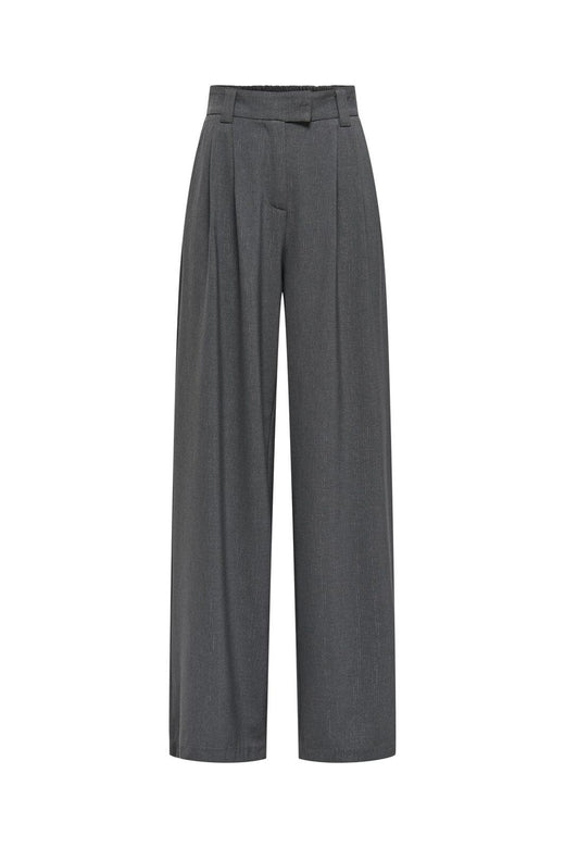 Only - Onlsvea-Sino Life Pinglit Pant Tlr - 4857948 Dark Grey Lurex Pinstripe