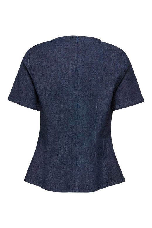 Only - Onltammy S/S Fitted Shirt Yor - 5069535 Dark Blue Denim