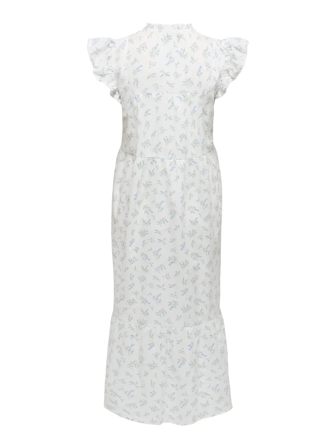 Only - Onltea-Idris S/L Frill Tape Dress - 5014284 Cloud Dancer Wild Bundels Kjoler 