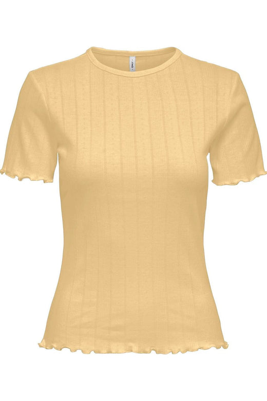 Only - Onltenna Life O-Neck S/S Top - 5021967 Sunlight T-shirts 