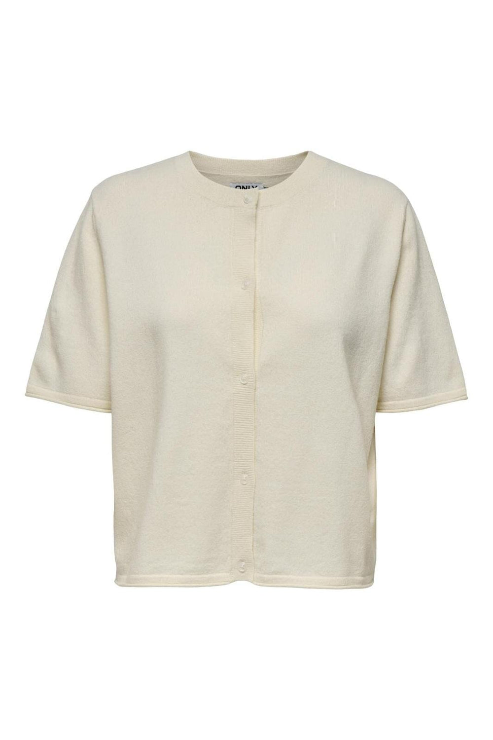 Only - Onltilda S/S O-Neck Cardigan Knt 15357001 - 4851149 - Marshmallow