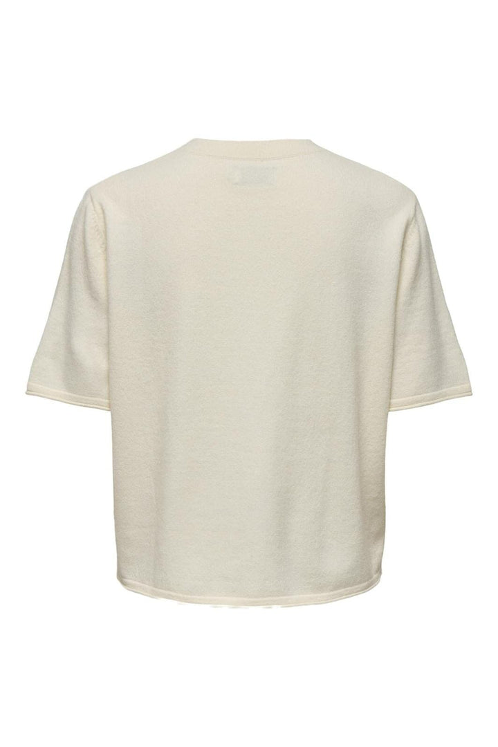 Only - Onltilda S/S O-Neck Cardigan Knt 15357001 - 4851149 - Marshmallow