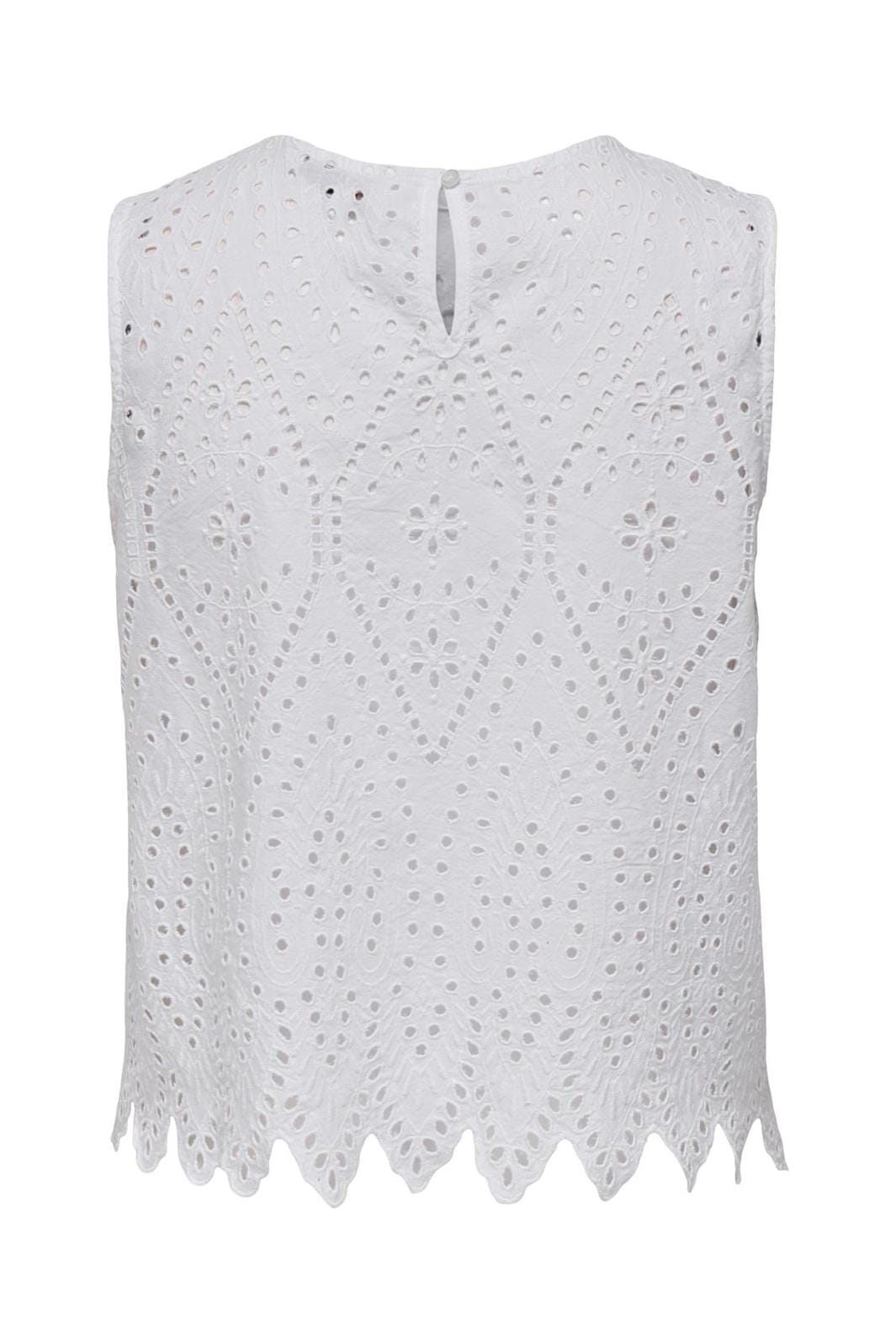 Only - Onltulum Sl Emb Top - 4695468 Bright White Bright White Emb.