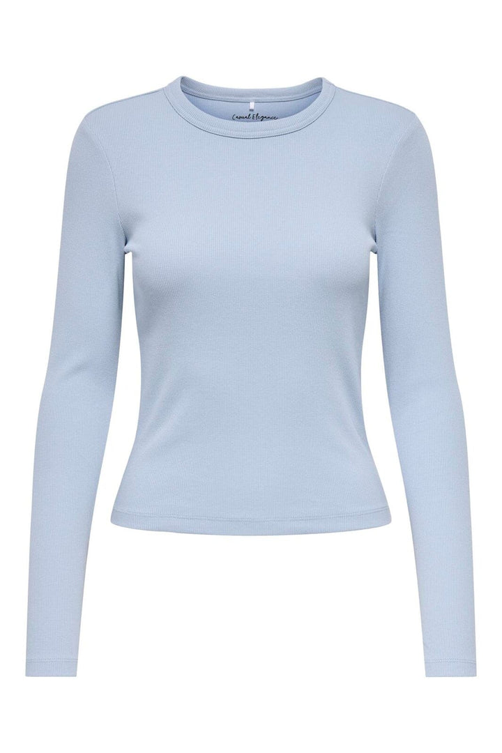 Only - Onlval L/S O-Neck Top - 4983076 Soft Chambray