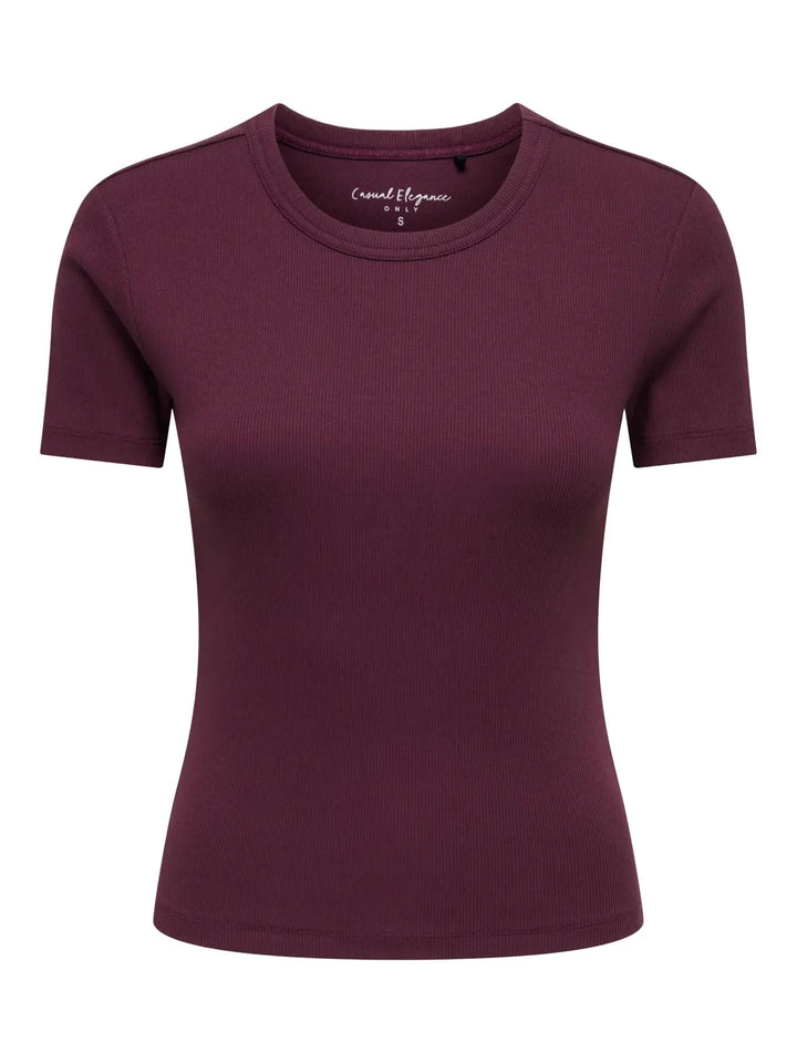 Only - Onlval S/S O-Neck Top - 5051287 Fig T-shirts 