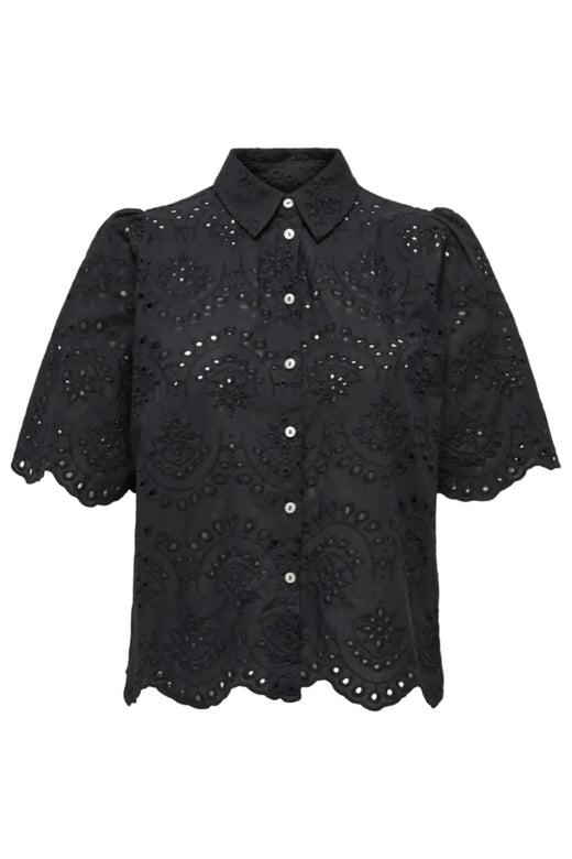 Only - Onlvalais S/S Shirt - 4840874 Black Skjorter 
