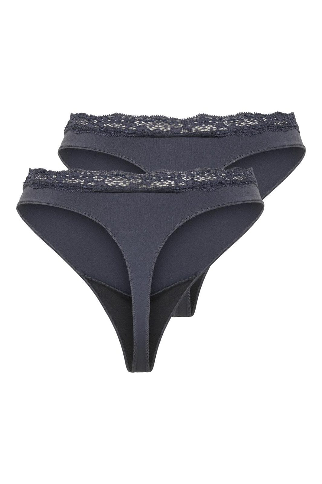 Only - Onlvicky Lace Thong 2-Pack Acc - 4822905 Periscope 2Xpack