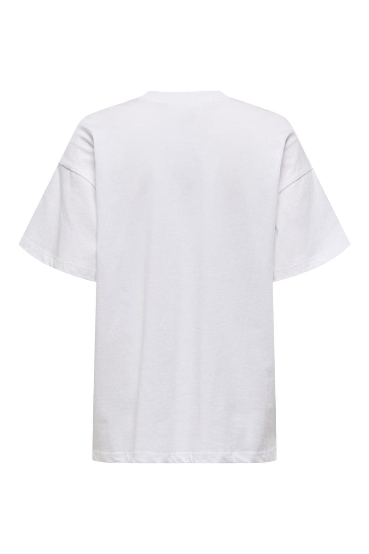 Only - Onlvivvi Life S/S Lovely Top - 4897144 Bright White Hot