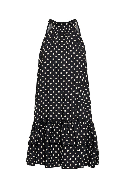 Only - Onlzazie S/L Short Frill Dress - 5140500 Black Sandshell Dot