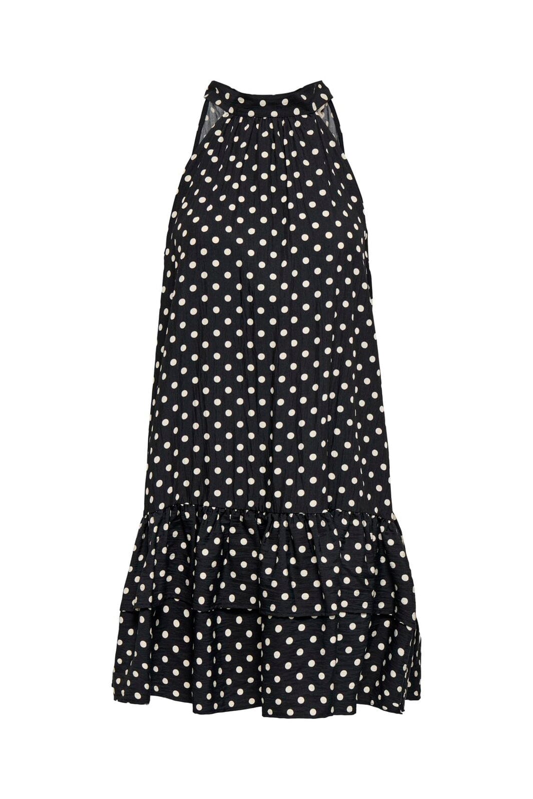 Only - Onlzazie S/L Short Frill Dress - 5140500 Black Sandshell Dot