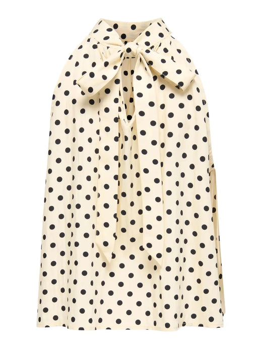 Only - Onlzazie S/L Top - 5140575 Sandshell Black Toppe 