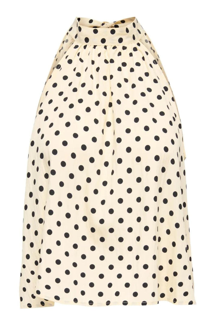 Only - Onlzazie S/L Top - 5140575 Sandshell Black Toppe 