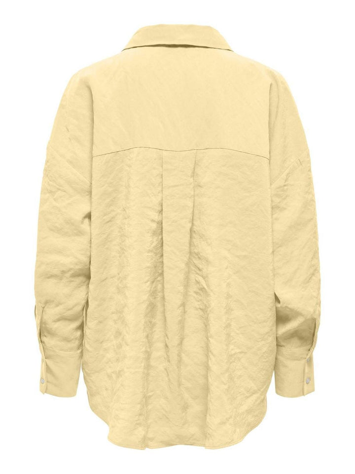Only - Onlzazima L/S Loose Shirt - 4943667 Double Cream