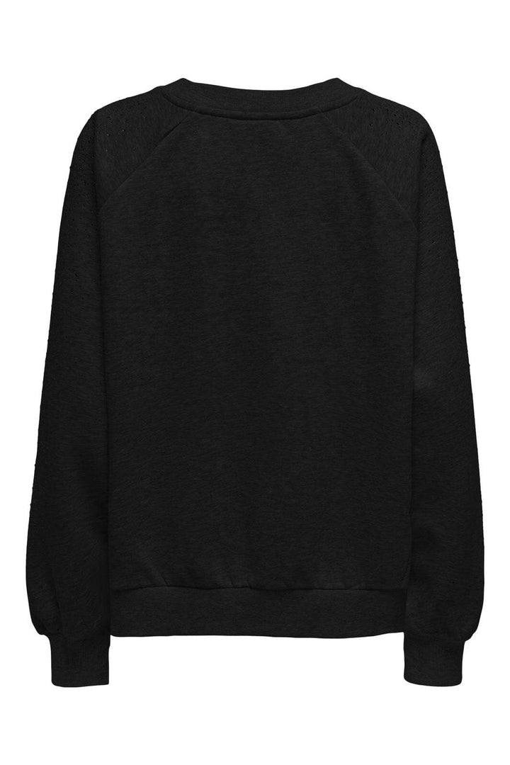 Only - Onlzenna L/S Oversize Stone Swt - 4728634 Black Black Rhinestones