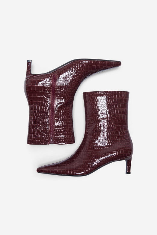 Only Shoes - Onlbrixton-2 Short Boot - 5078770 Fig Patent Croc
