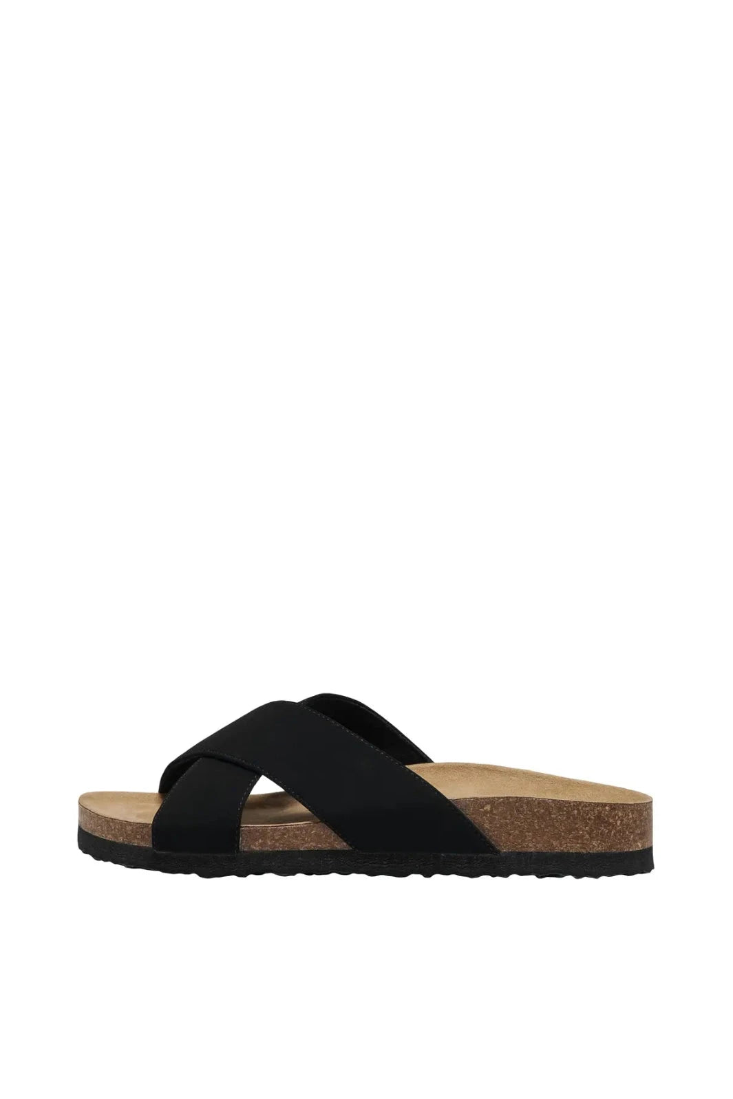 Only Shoes - Onlmaxi Madison-1 Cross Pu Nubuck - 4588127 Black Sandaler 