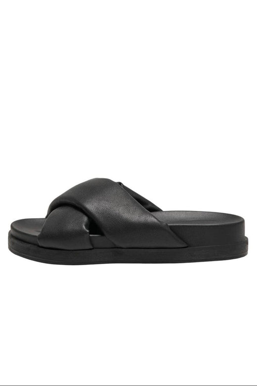 Only Shoes - Onlminnie-12 Cross Strap Sandal - 4461910 Black