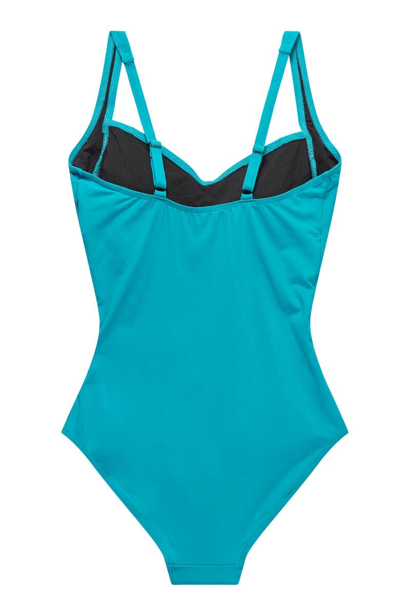 Panos Emporio - Potenza Solid Swimsuit Recycled Swimsuit Pews2136-271 - Capri