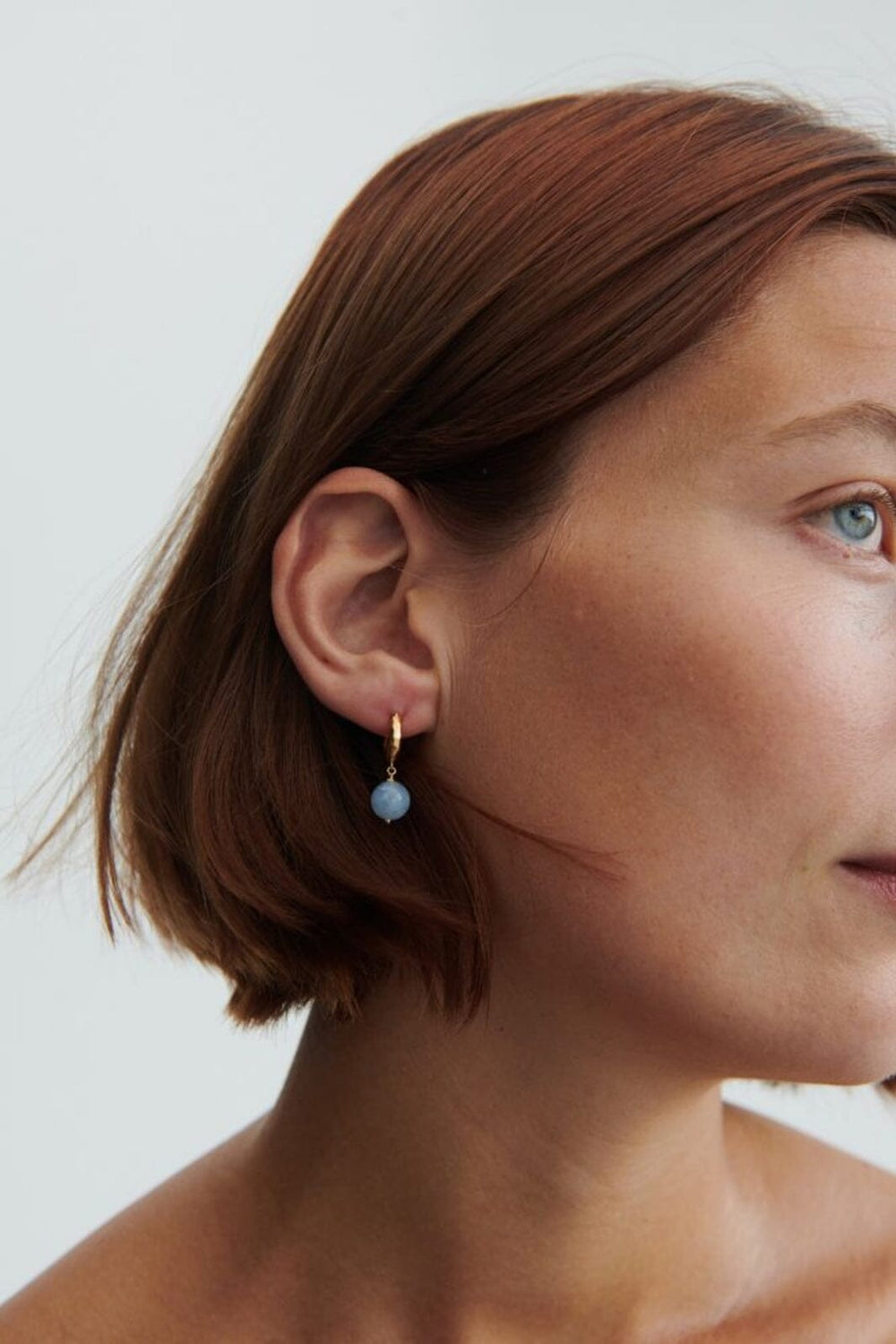 Pernille Corydon - Blue Sky Earrings e-321-gp - Gold Plated