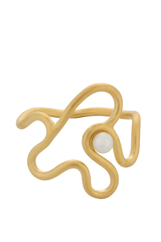 Pernille Corydon Jewellery - Bay Pearl Ring - Gold Plated Ringe 