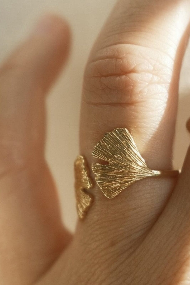 Pernille Corydon Jewellery - Biloba Ring - Gold Plated Ringe 